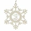 Wholesale 🧨 Department-56 Home Decor Department 56 17in. Hanging J Monogram Snowflake ❤️