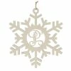 Outlet 🛒 Department-56 Home Decor Department 56 17in. Hanging P Monogram Snowflake 🔔