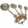 New 🧨 Kitchen & Dining Ganz Rooster Measuring Spoons - Set Of 4 ⌛