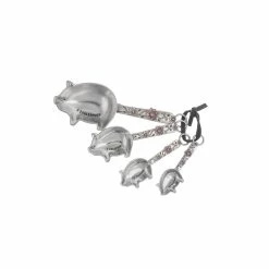 New 😉 Kitchen & Dining Ganz Pigs Measuring Spoons - Set Of 4 💯