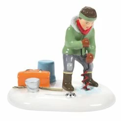 Deals ❤️ Department-56 Home Decor Department 56 Snow Village Angling For A Win Figurine ❤️