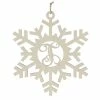 Best Pirce ⭐ Department-56 Home Decor Department 56 17in. Hanging T Monogram Snowflake 🛒