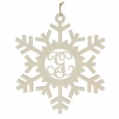 Discount ⌛ Department-56 Home Decor Department 56 17in. Hanging G Monogram Snowflake ❤️