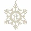 Buy 🤩 Department-56 Home Decor Department 56 17in. Hanging A Monogram Snowflake ✔️