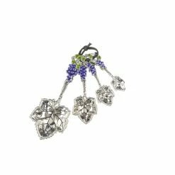Cheapest 💯 Kitchen & Dining Ganz Grapes Measuring Spoons - Set Of 4 👏