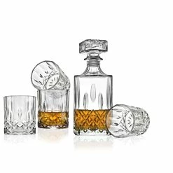 Wholesale 👍 Kitchen & Dining Godinger Diablo 5pc. Whiskey Set 🥰